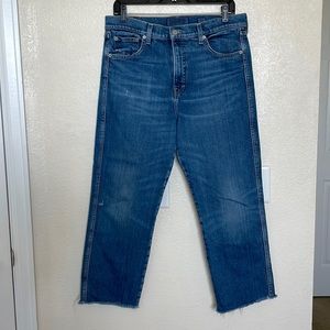 Lucky Brand straight fray Victoria High Rise Size 10/30